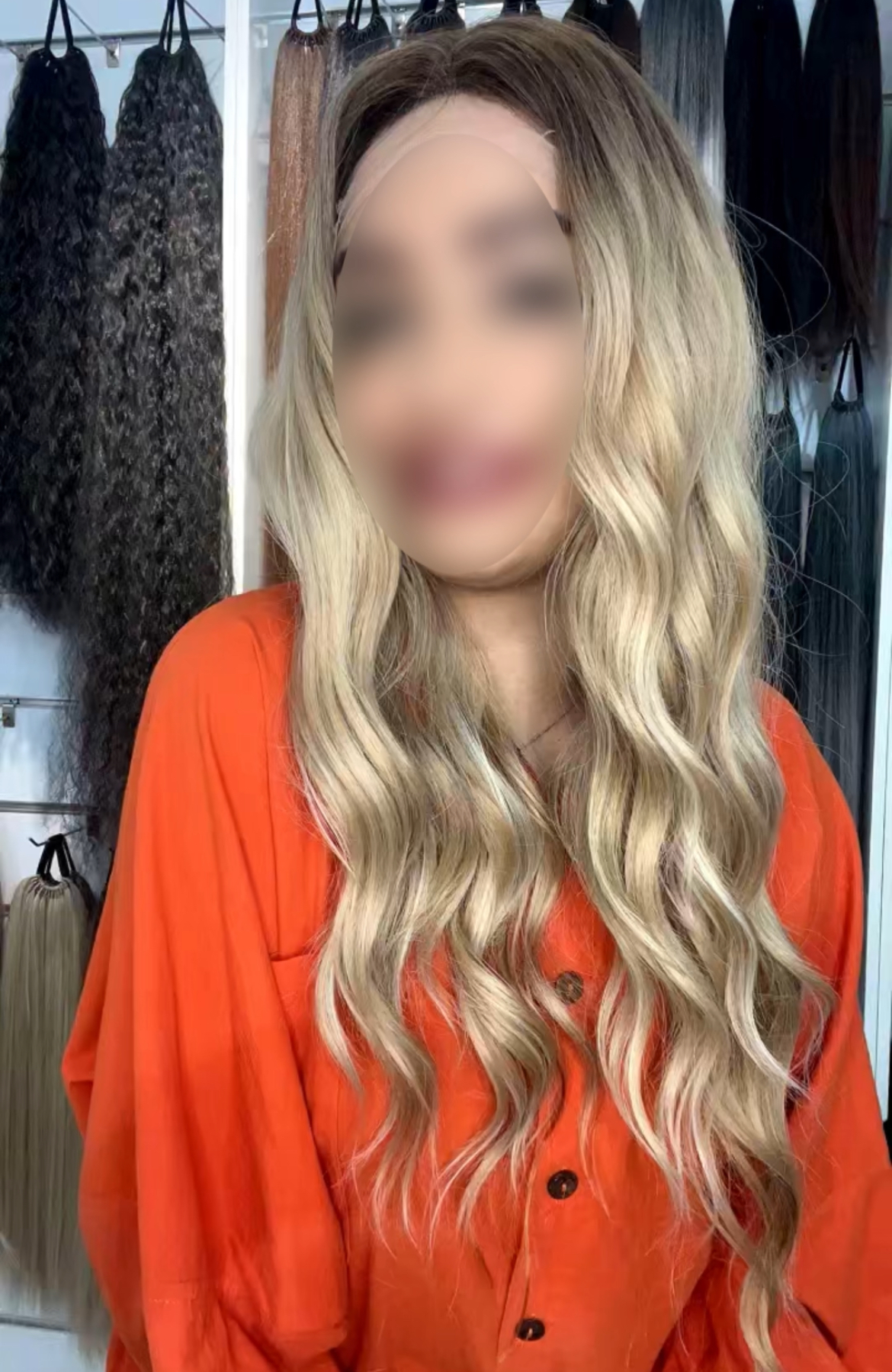 کلاهگیس فرق متحرک حالت دار